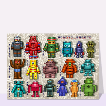 Carte Collection de robots