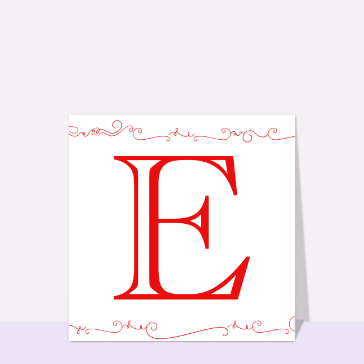Autres cartes... : La carte du E