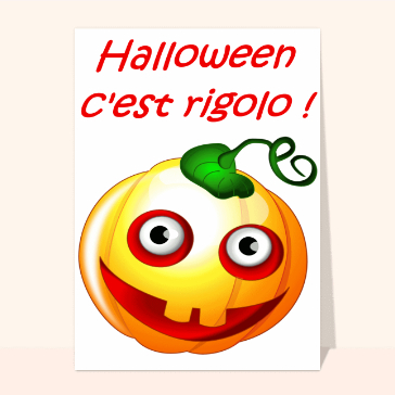 Carte Halloween pour enfant : Halloween c'est rigolo