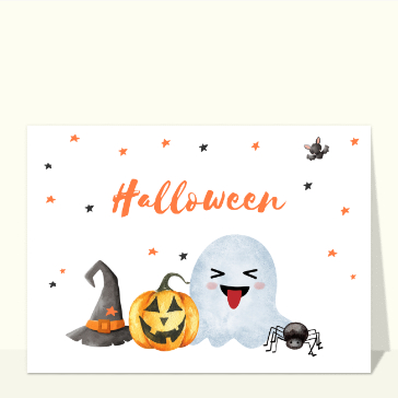 carte halloween : Monstres d`halloween