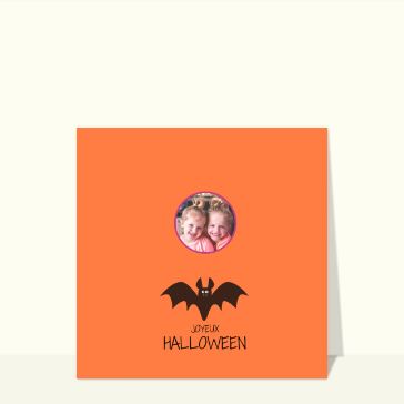 carte halloween : Chauve souris d`halloween