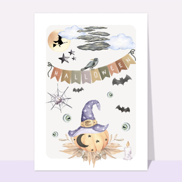 Autres cartes... : Citrouille pour Halloween