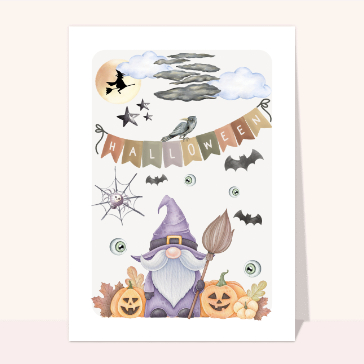 Autres cartes... : Quelle est donc ce sorcier d`Halloween