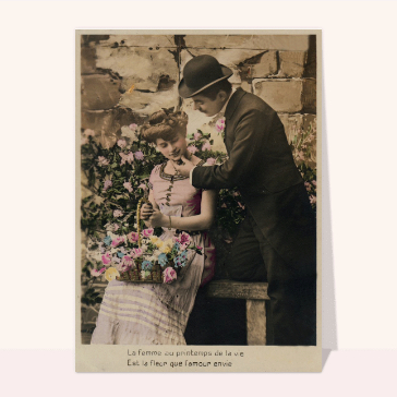 Carte de Juin : La fleur que l'amour envie