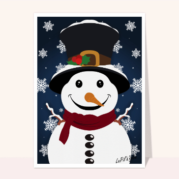 Autres cartes... : Parfait bonhomme de neige
