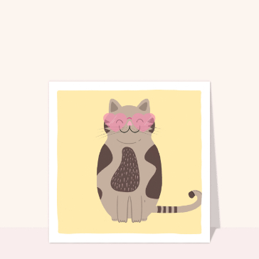 Chat joyeux en vacances sous le soleil