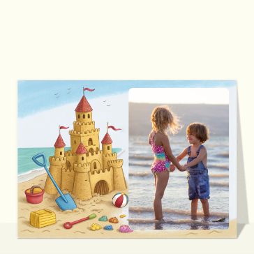 Carte Carte postale de l`été