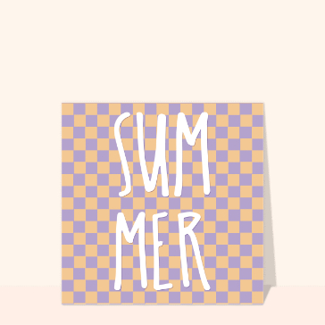 Carte postale pour août : SUMMER