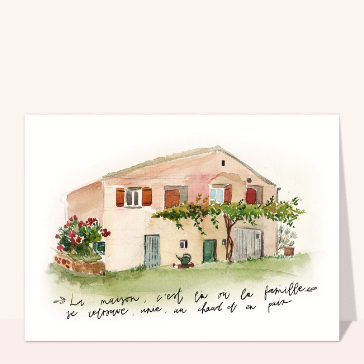 Carte d'août : Maison de vacances