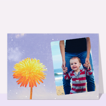 Pour chaque mois : Carte postale fleur du soleil