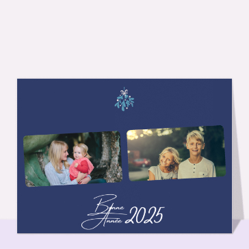 Fêtes de fin d'année : Voeux élégants en bleu pour 2026