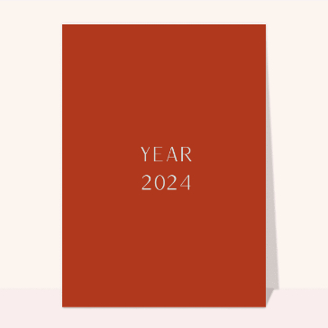 Carte bonne année 2024 en plusieurs langues : Just a new year