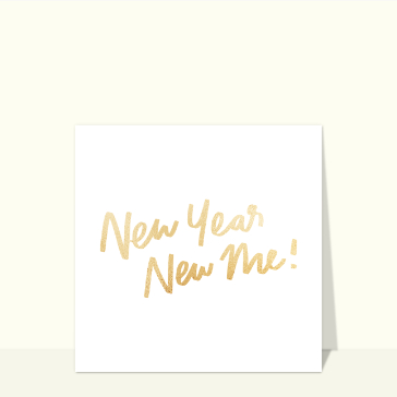 New year new me Cartes de voeux bonnes résolutions 2024