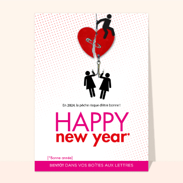 Happy New Year 2024 à la Bridget Jones cartes de voeux 2024 affiches de films