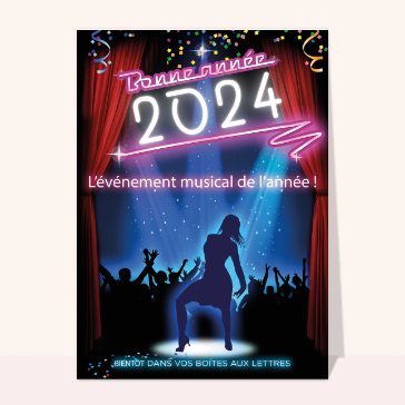 Film musical pour la bonne année 2024  cartes de voeux 2024 affiches de films