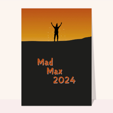Mad mad nouvelle année 2024  cartes de voeux 2024 affiches de films