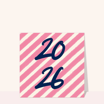 Carte voeux tendance