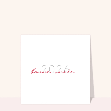 Bonne ann&eacute;e 2026 en rouge &eacute;l&eacute;gant