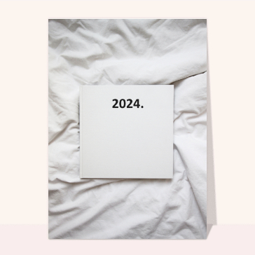 Bonne année 2024 minimaliste