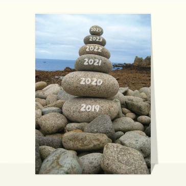 carte de voeux 2024  : Une pierre après l`autre