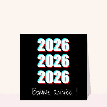 Fêtes de fin d'année : Voeux rétro colorés pour une année 2026