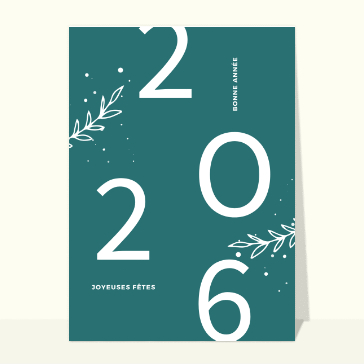 carte de voeux 2026  voeux élégants pour accueillir 2026