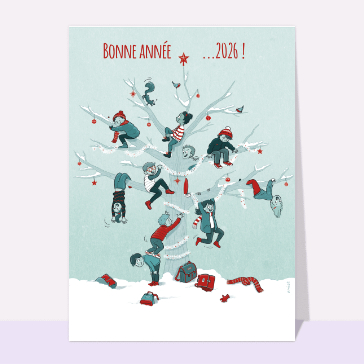 Carte  de voeux enfants