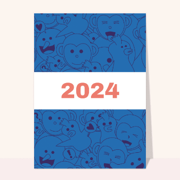 Cartes de voeux entreprise 2024 : Une nouvelle année 2024 joyeuse