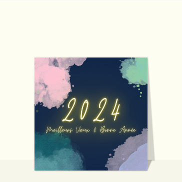 Cartes de voeux entreprise 2024 : Meilleurs voeux et bonne année