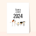 Cartes de voeux entreprise humour 2024 pour votre texte