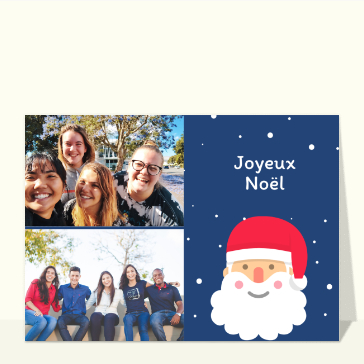 Carte de Noël enfant : Joyeux Noël du papa Noël