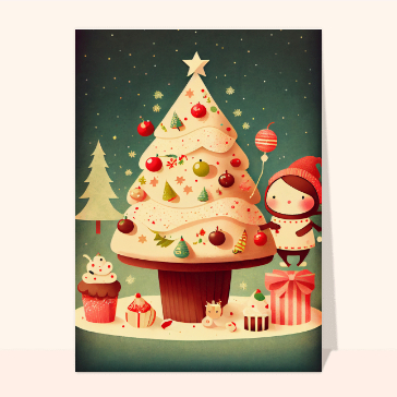 Fêtes de fin d'année : Cupcake sapin de Noël