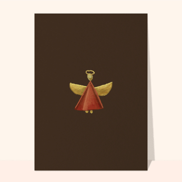 Carte de Noël minimaliste : Clochette de Noël