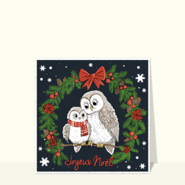 Fêtes de fin d'année : Hiboux adorables pour un Noël chaleureux