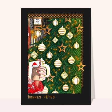 carte de noel : Joli sapin de Noël