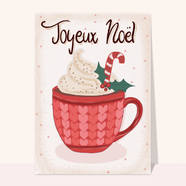 carte de noel : Un joyeux Noël gourmand