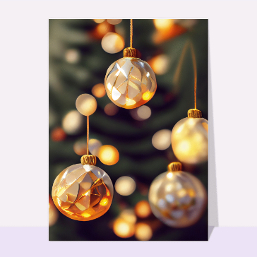 Fêtes de fin d'année : Boules de Noël brillantes