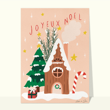 carte de noel : Maison de Noël