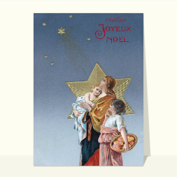 L'étoile de Noël cartes anciennes Noël