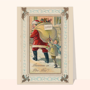 Le petit coquin de Noël cartes anciennes Noël