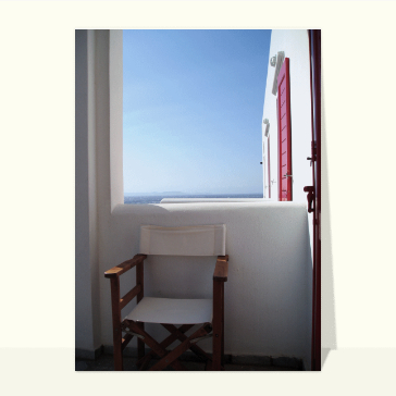 Carte postale Grèce : De la fenêtre de l'hotel