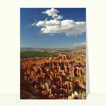carte de paysages : Bryce Canyon