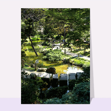 carte de paysages : Jardin Japonais