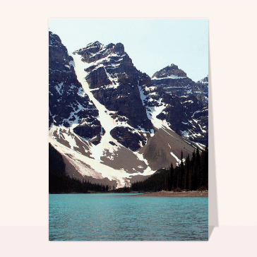 carte de paysages : Lac Moraine Canada