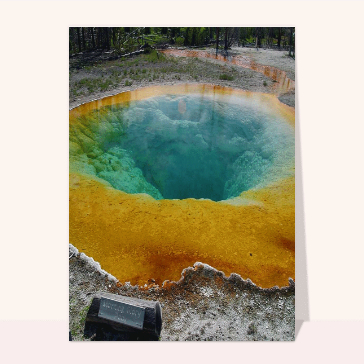 carte de paysages : Morning Glory Yellowstone