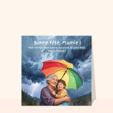Papi, mamie, papa, maman : Bonne f&ecirc;te mamie