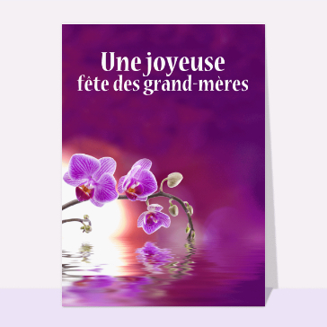 Fête des Mamies : Joyeuse fête des grand-mères violette