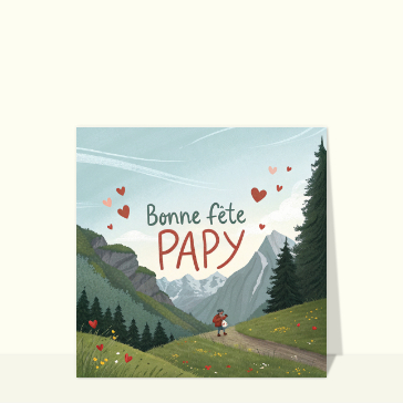 Papi, mamie, papa, maman : Papy en pleine nature pour une fête joyeuse