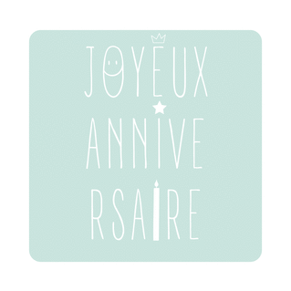 Carte Joyeux anniversaire tendance mint et chic Carte anniversaire Ado