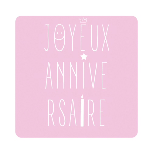 Carte Joyeux anniversaire en rose pétillant Carte anniversaire Ado